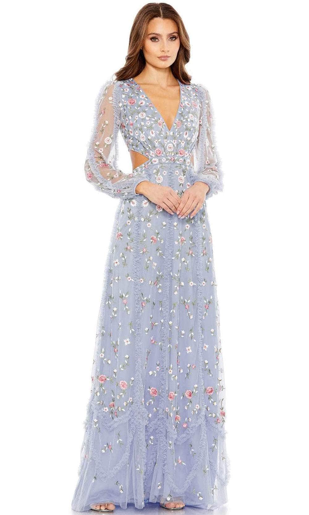 Mac Duggal 70159 - Floral Cutout A-Line Evening Dress

