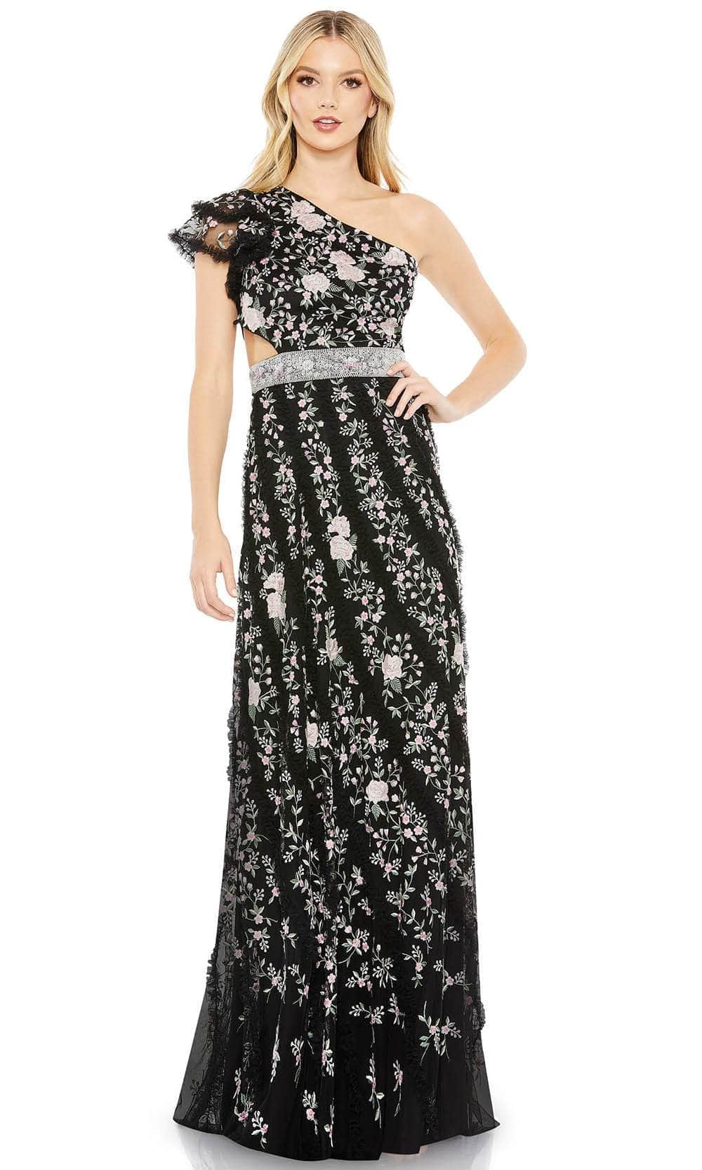 Mac Duggal 70160 - Floral Strappy Evening Dress
