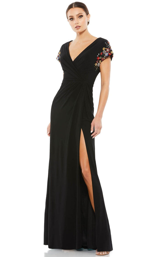 Black Evening Corset Dress, Reception Dress, Plus Size Evening