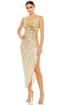 V-neck Sequined V Back Back Zipper Fitted Faux Wrap Sleeveless Cocktail Tea Length Sheath Polyester Natural Waistline Sheath Dress