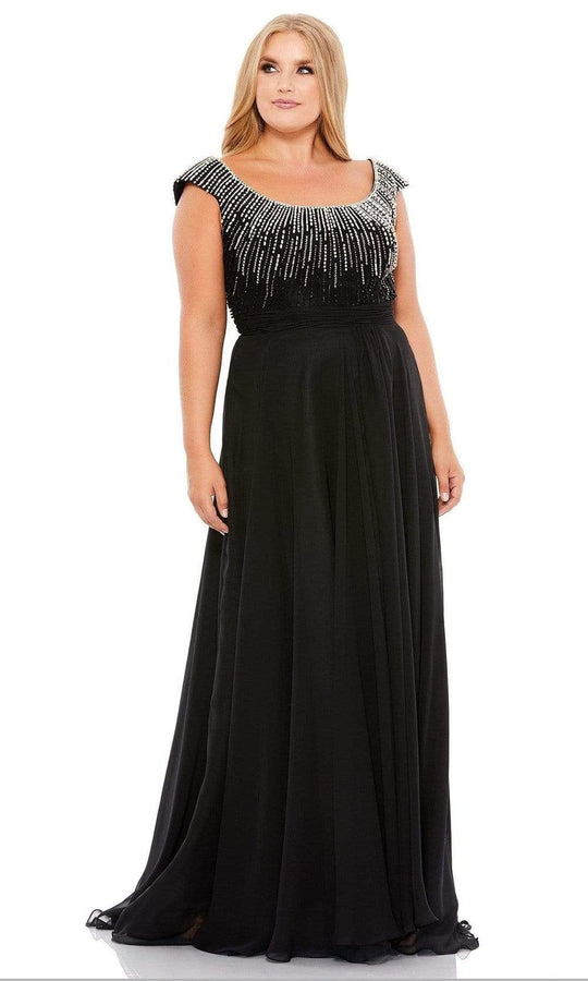 Modest Black Long Sleeves Sexy Lace Plus Size Party Evening Long Prom  Dresses PD1110
