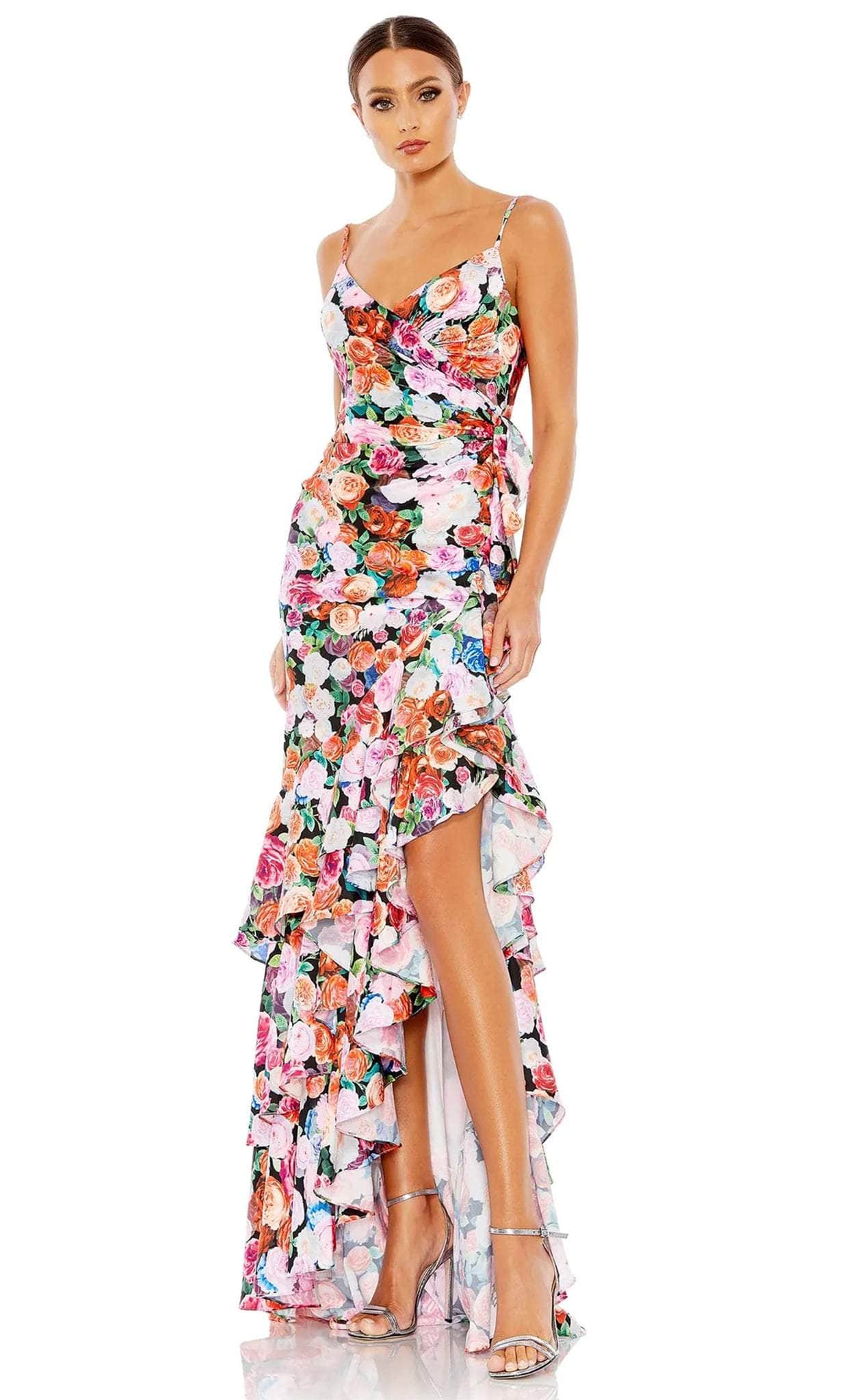 Mac Duggal 68075 - Floral Sleeveless Prom Dress
