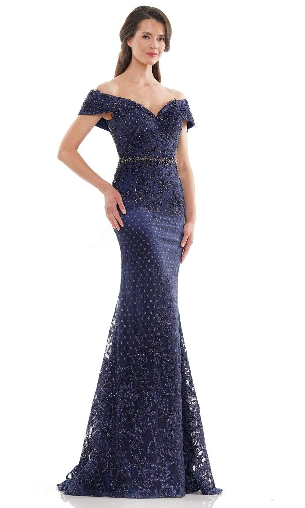 Marsoni by Colors - MV1122 Sweetheart Embellished Sheath Gown
