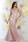 Natural Waistline Sweetheart Mesh Illusion Embroidered Mermaid Wedding Dress