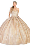 Sophisticated Strapless Fitted Pocketed Glittering Pleated Lace-Up Sweetheart Natural Waistline Dress