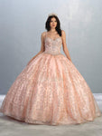 Glittering Pleated Fitted Floor Length Corset Natural Waistline Sweetheart Dress