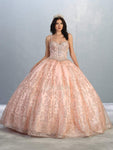 Floor Length Sweetheart Glittering Pleated Fitted Corset Natural Waistline Dress