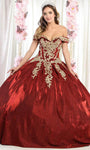 Floral Print Off the Shoulder Natural Waistline Satin Floor Length Applique Glittering Pleated Sweetheart Dress