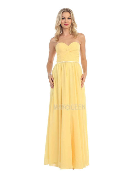 A-line Strapless Fitted Ruched Hidden Back Zipper Open-Back Lace-Up Sweetheart Floor Length Natural Waistline Party Dress