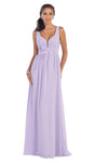 A-line Floor Length Satin Open-Back Illusion Mesh Back Zipper Pleated Shirred Fitted Plunging Neck Sweetheart Natural Waistline Sleeveless Dress