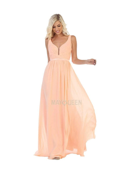 A-line Plunging Neck Sweetheart Natural Waistline Back Zipper Pleated Mesh Open-Back Fitted Illusion Shirred Floor Length Sleeveless Satin Dress