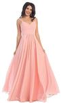 A-line Sheer Pleated Open-Back Chiffon Floor Length Natural Waistline Sweetheart Dress