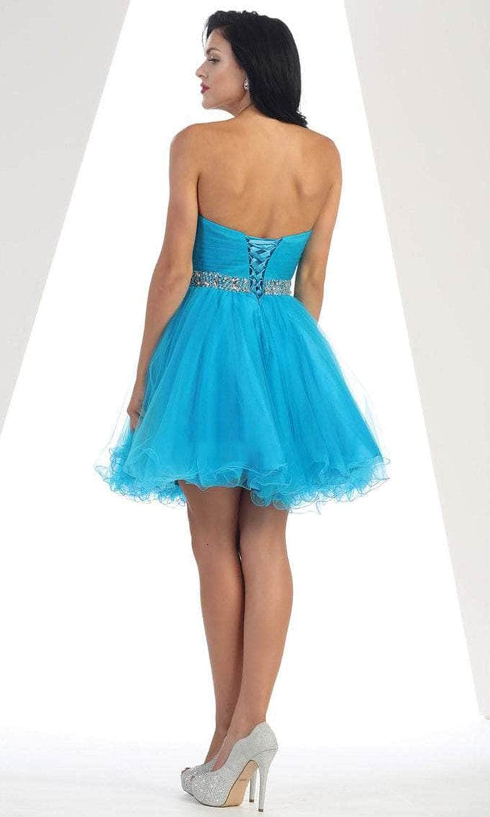 May Queen MQ1283 - Strapless Sweetheart Cocktail Dress