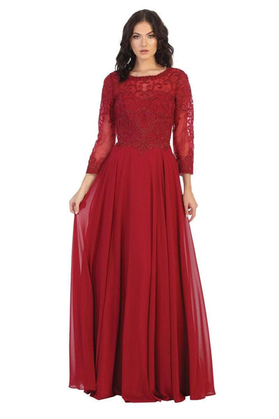 A-line Jeweled Neck Sweetheart Illusion Sheer Jeweled Embroidered Back Zipper Flutter Sleeves Natural Waistline Dress with a Brush/Sweep Train With Rhinestones
