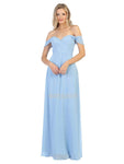 A-line V-neck Floor Length High-Low-Hem Back Zipper Pleated Draped Off the Shoulder Sweetheart Natural Waistline Chiffon Dress