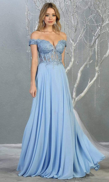 A-line Sweetheart Sheer Applique Lace-Up Illusion Back Zipper Off the Shoulder Corset Natural Waistline Dress with a Brush/Sweep Train With Rhinestones