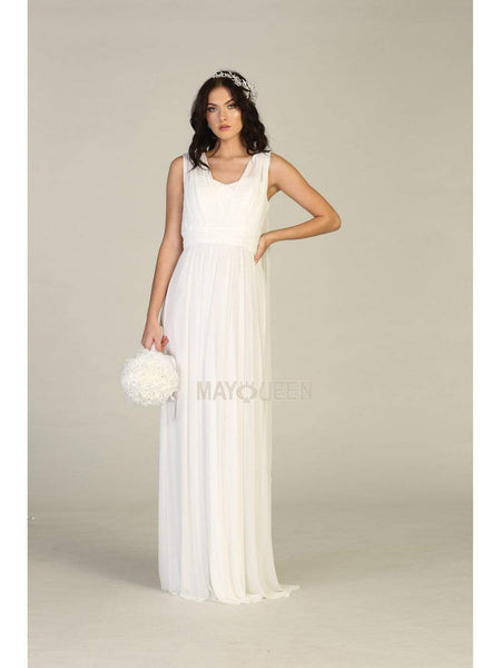 Natural Waistline Sheath Draped Ruched Asymmetric Pleated Back Zipper Floor Length Sleeveless Sheath Dress