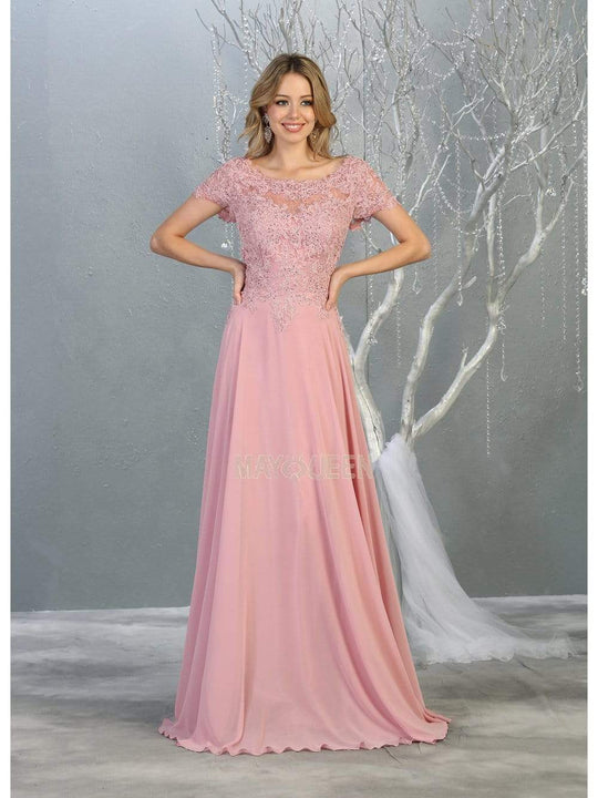 Dusty Pink Exclusive Embroidered all Size Stitched Gown Coll