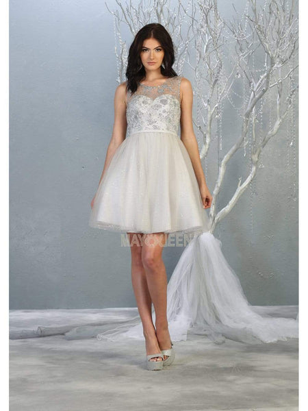 A-line Sweetheart Tulle Illusion Back Zipper Glittering Cutout Beaded Cocktail Short Sleeveless Elasticized Natural Waistline Dress With a Sash