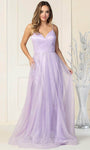 A-line V-neck Tulle Cocktail Natural Waistline Plunging Neck Gathered Ruched Open-Back Back Zipper Pocketed Glittering Sleeveless Spaghetti Strap Evening Dress/Homecoming Dress/Bridesmaid Dress/Prom D