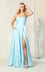 Sexy A-line Strapless Sweetheart Pocketed Draped Gathered Back Zipper Open-Back Slit Ruched Cocktail Natural Waistline Homecoming Dress/Bridesmaid Dress/Prom Dress/Wedding Dress with a Brush/Sweep Tra