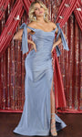Sweetheart Mermaid Cocktail Slit Gathered Ruched Open-Back Evening Dress/Homecoming Dress/Bridesmaid Dress/Prom Dress/Wedding Dress with a Brush/Sweep Train by May Queen
