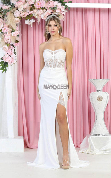 Strapless Floor Length Sweetheart General Print Corset Natural Waistline Goddess Slit Back Zipper Beaded Ruched Open-Back Sheer Fitted Sheath Sheath Dress/Evening Dress with a Brush/Sweep Train