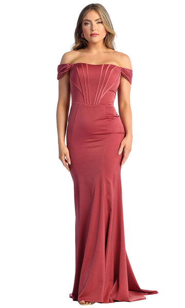Fall Sheath Corset Natural Princess Seams Waistline Cap Sleeves Off the Shoulder Back Zipper Open-Back Fitted Sheath Dress/Prom Dress with a Brush/Sweep Train