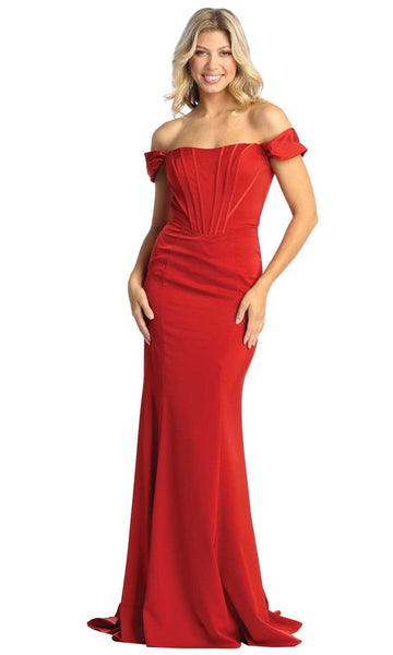 Corset Natural Princess Seams Waistline Fall Open-Back Back Zipper Fitted Cap Sleeves Off the Shoulder Sheath Sheath Dress/Prom Dress with a Brush/Sweep Train