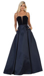 Floor Length Back Zipper Lace-Up Pleated Pocketed Fitted Wrap Natural Waistline Sleeveless Spaghetti Strap Dress