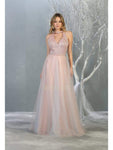 A-line Floor Length Pleated Beaded Open-Back Cutout Fitted Halter Tulle Natural Waistline Fall Sleeveless Dress