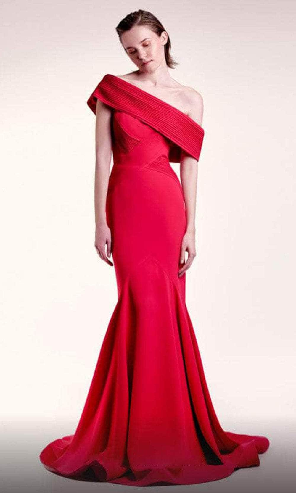 MNM Couture G1430 - Asymmetric Mermaid Evening Dress
