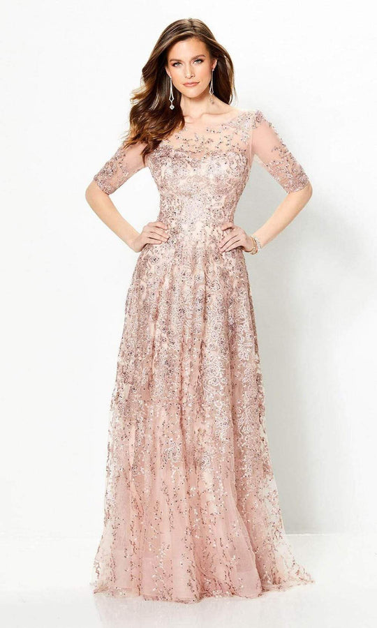 Buy Pink Shimmer Net Gown for Girls Online