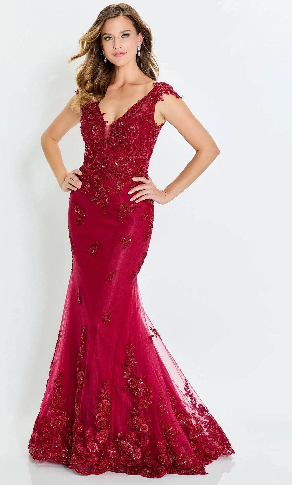 Montage by Mon Cheri M534 - Beaded Tulle Formal Gown
