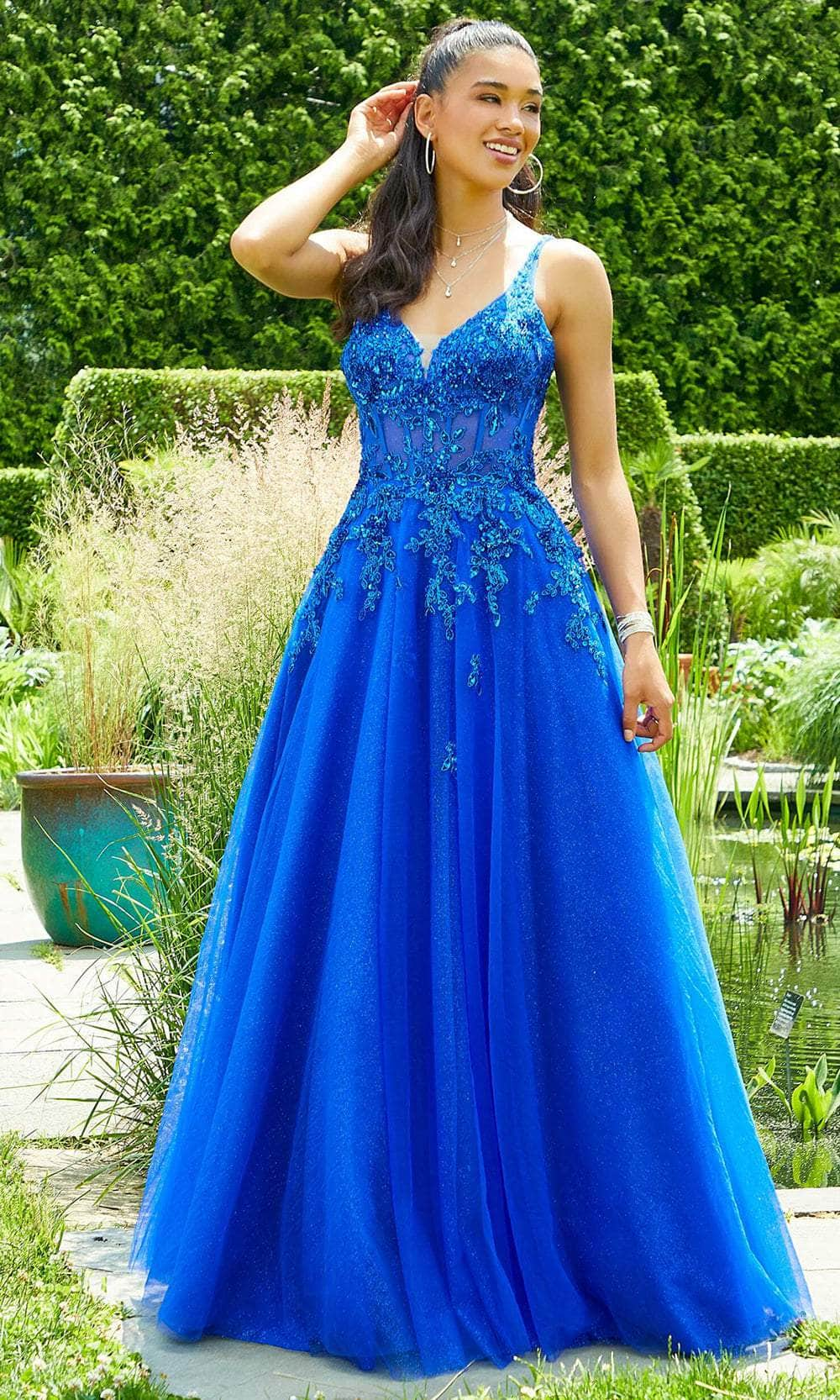 Mori Lee 47019 - Embellished Sleeveless Prom Dress
