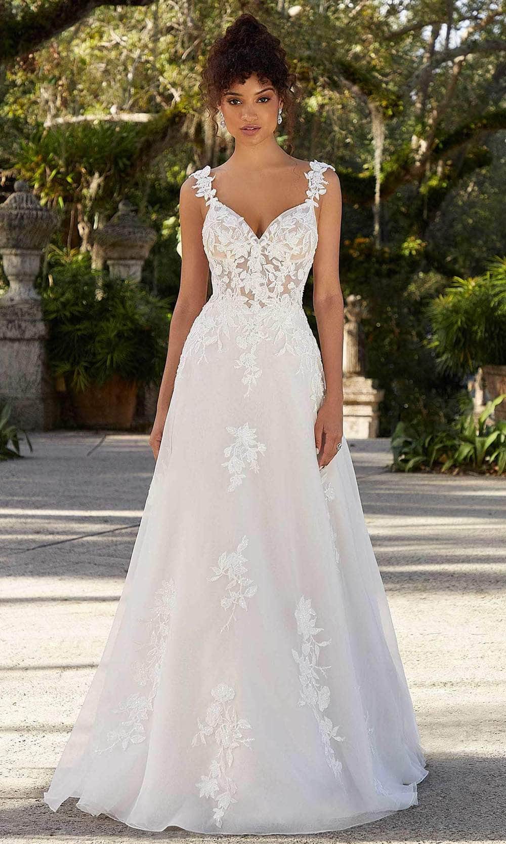 Mori Lee Bridal 2482 - Sleeveless Sweetheart Wedding Dress
