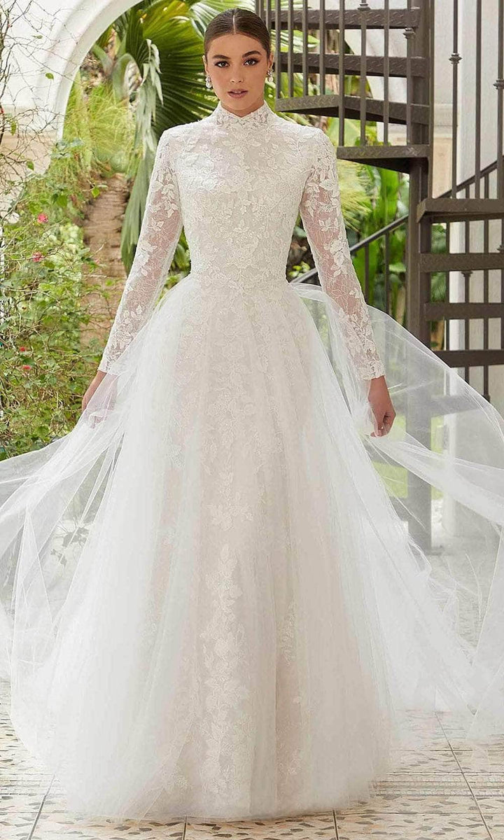 Mori Lee Bridal 30125 - Long Sleeve A-Line Wedding Dress#N#– Couture Candy