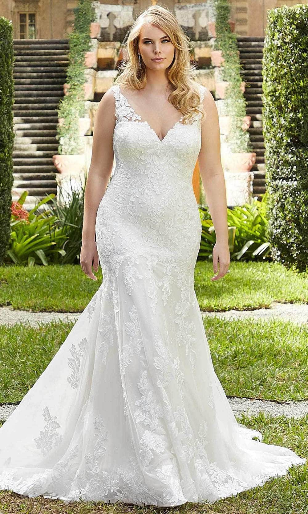 Mori Lee Bridal 3367 - Sleeveless Sheer Back Wedding Dress
