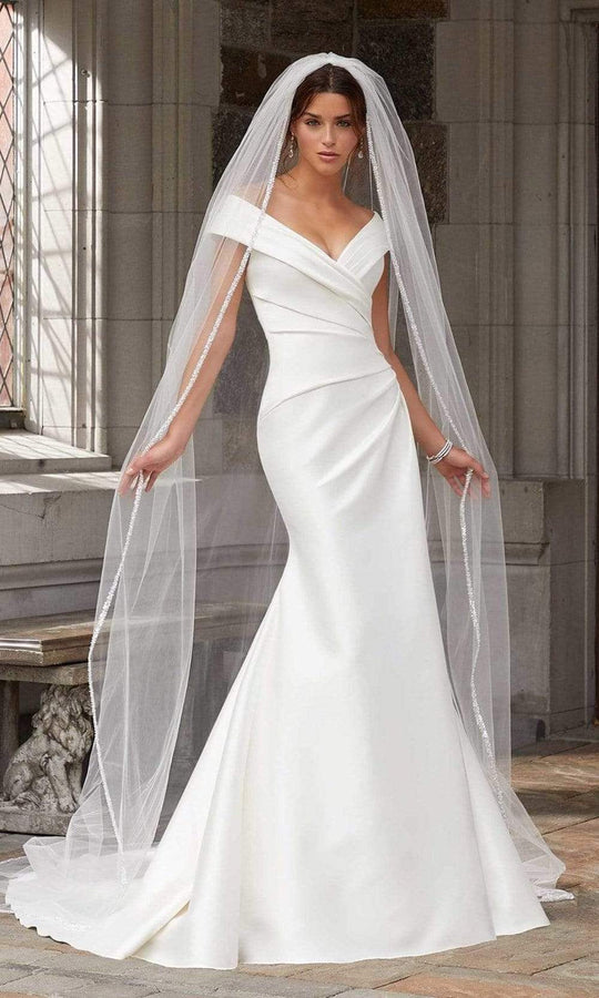Mori Lee 3366 Georgia Corset Bodice Two Strap Plus Size Wedding Gown 