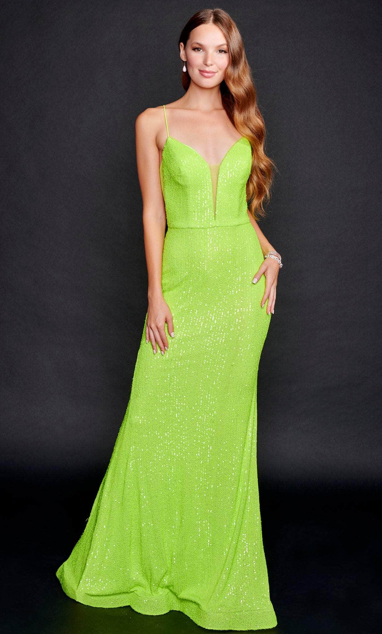 Nina Canacci 8214 - Sparkling Sheath Prom Dress
