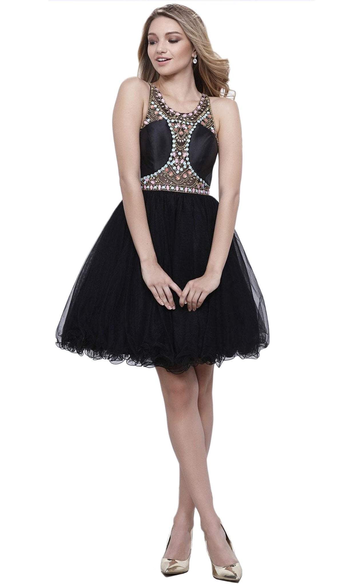 Nox Anabel - 6250 Beaded Sleeveless Cocktail Dress