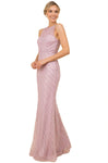 Sleeveless Sheath Fitted Floor Length Jeweled Neck Sweetheart Natural Waistline Sheath Dress/Evening Dress