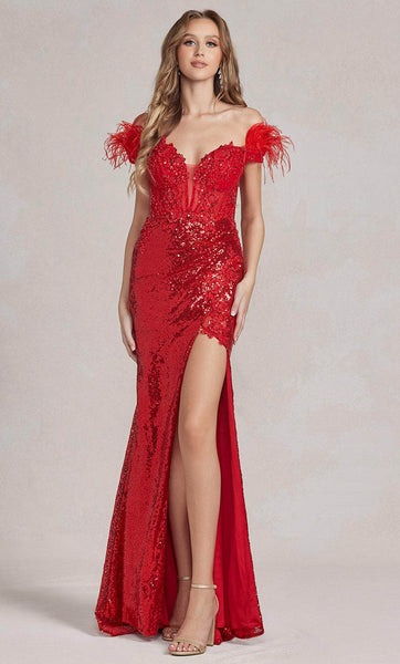 Corset Natural Waistline Sequined Fitted Slit Lace-Up Back Zipper Illusion Self Tie Sheath Sweetheart Short Sleeves Sleeves Off the Shoulder Sheath Dress/Prom Dress with a Brush/Sweep Train