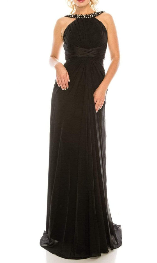 Formal Dress: 7092. Long, Plunging Neckline, Straight