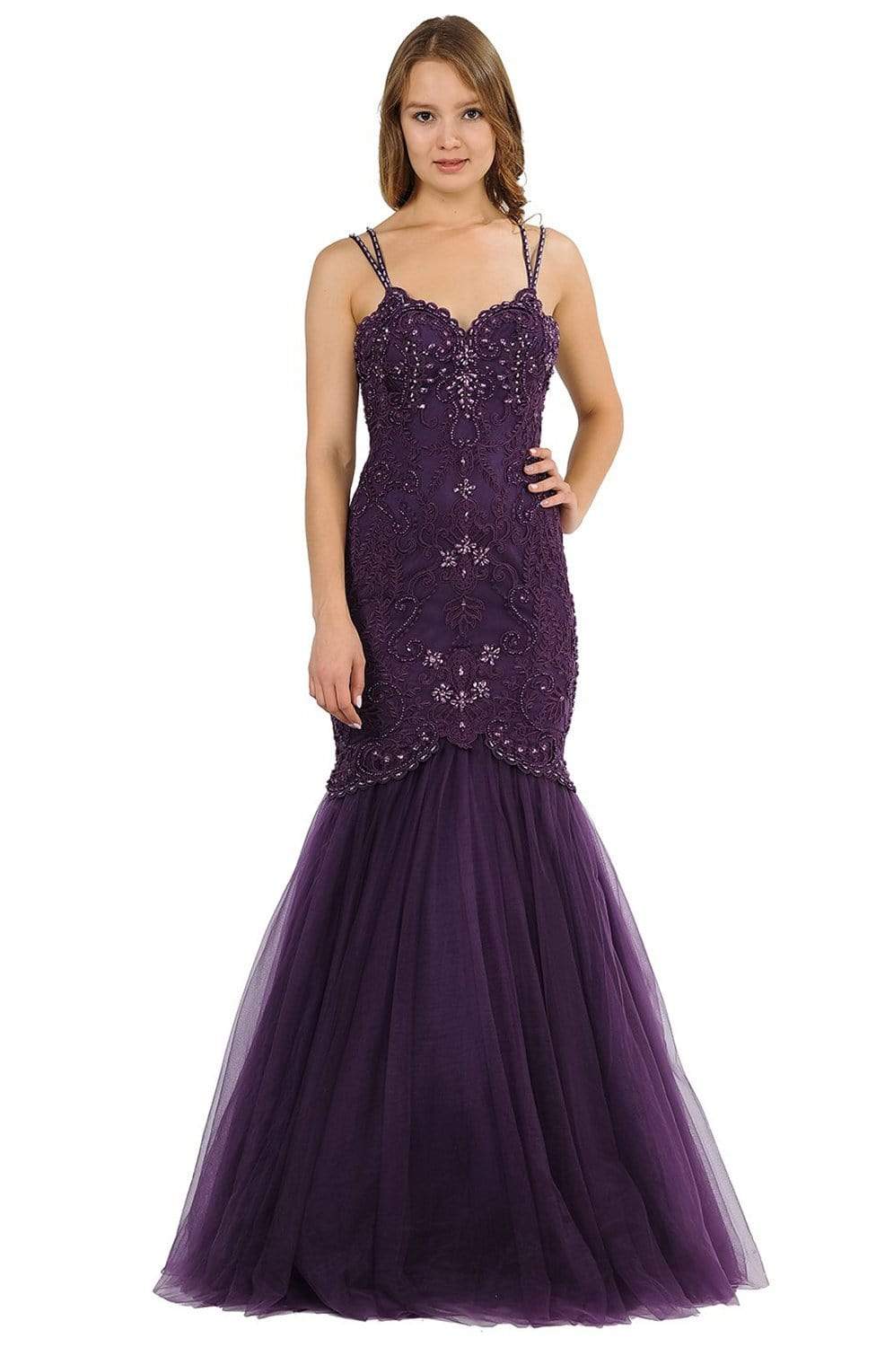 Poly USA - 8352 Embellished Sweetheart Trumpet Gown
