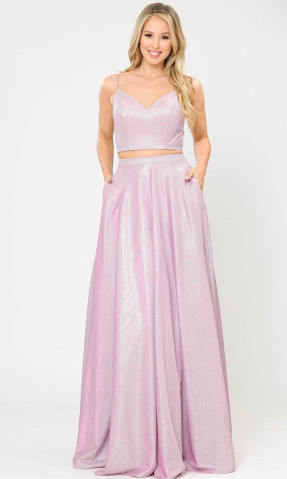 Poly USA 8676 - Two-piece Sleeveless Sweetheart Neck Long Dress
