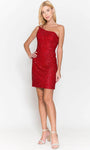 Back Zipper Open-Back Asymmetric Sequined Sheath Sleeveless Cocktail Short Natural Waistline Sheath Dress