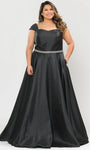 A-line Cap Sleeves Floor Length Lace-Up Beaded Sweetheart Natural Princess Seams Waistline Dress with a Brush/Sweep Train