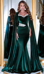 Mermaid Empire Waistline Cutout Draped Jeweled Fall Sweetheart Velvet Evening Dress with a Brush/Sweep Train