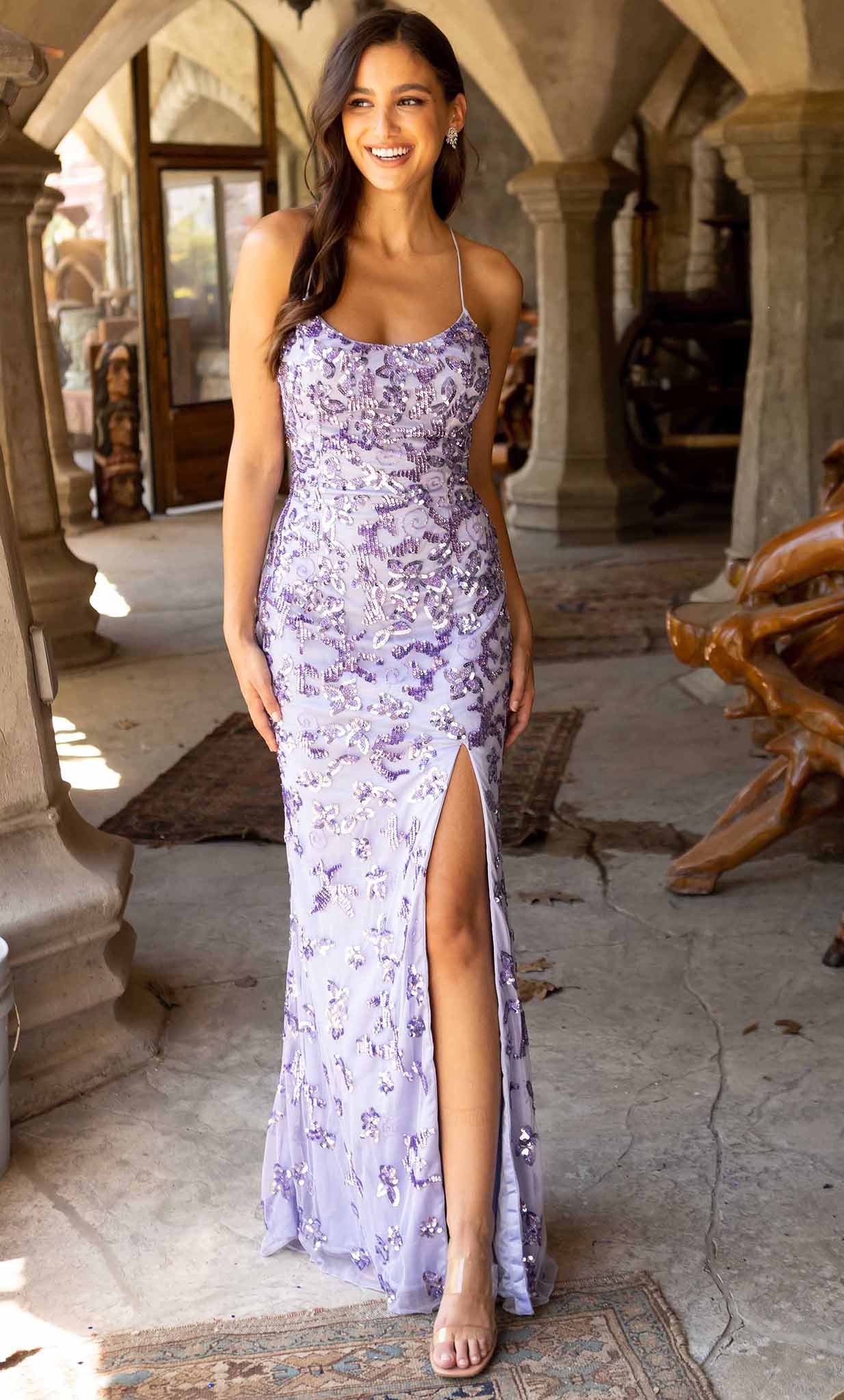 Primavera Couture 3920 - Sleeveless Scoop Neck Prom Gown
